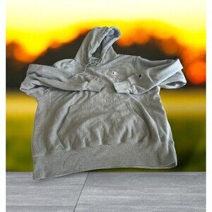Champion Reverse Weave Mens Size Large Pullover Hoodie Heather Grey